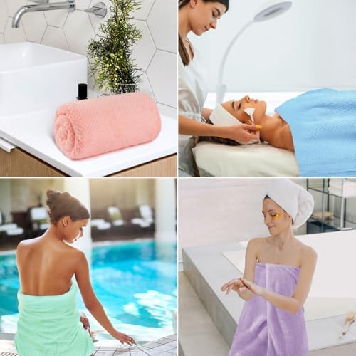 HOMEXCEL 4-Piece Bath Towel Set Microfiber 30x60 Fast Dry Luxury Quality
