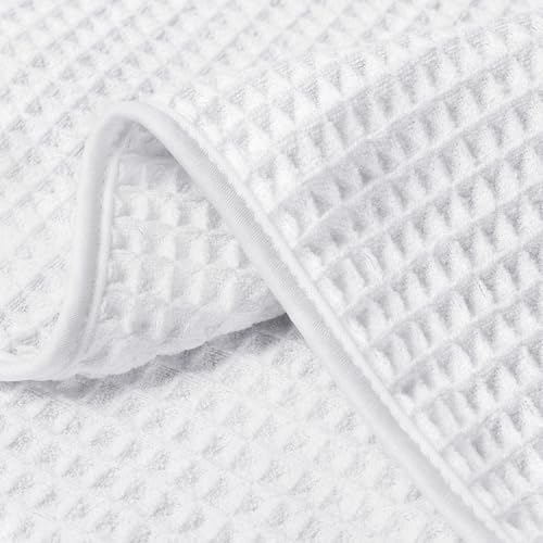 HOMEXCEL Waffle Bath Towels 2 Pack Ultra Soft Quick Dry