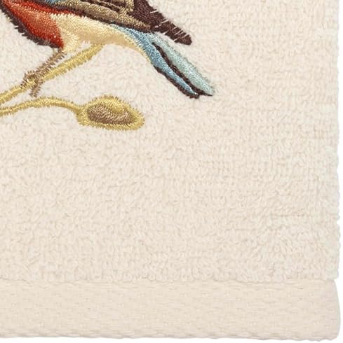 Avanti Linens Fingertip Towel Soft Absorbent Cotton Towel Premier Songbirds Collection