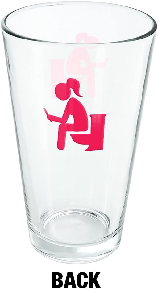 Logovision Goop Poop Pooping 16 oz Glass