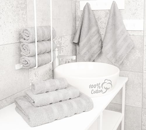 Luxury Bath Towel Set - Soft 100 Cotton for Your Bathroom