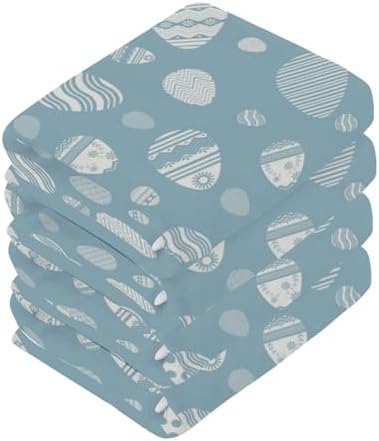 Easter Egg Washcloth Set 2P - Soft Absorbent Reusable for Babies Kids