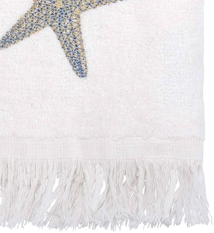Avanti Linens - Fingertip Towel Soft Absorbent Towel By the Sea White