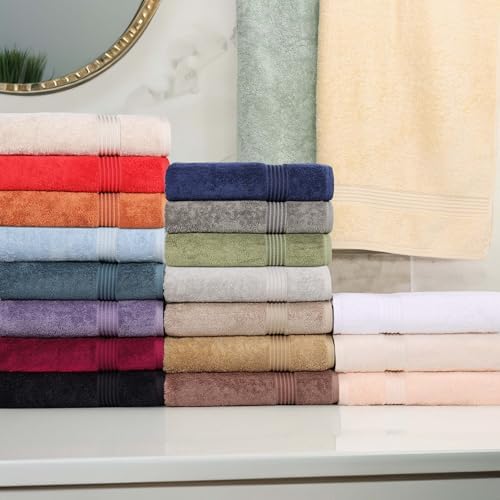 Superior Luxury Cotton Bath Towels 6-Piece Set Gold