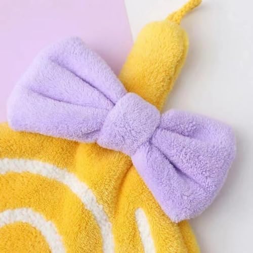 POMN Kids Hand Towels Cute Bow Tie Design Durable and Absorbent