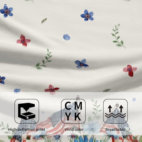 Patriotic Floral Hand Towels