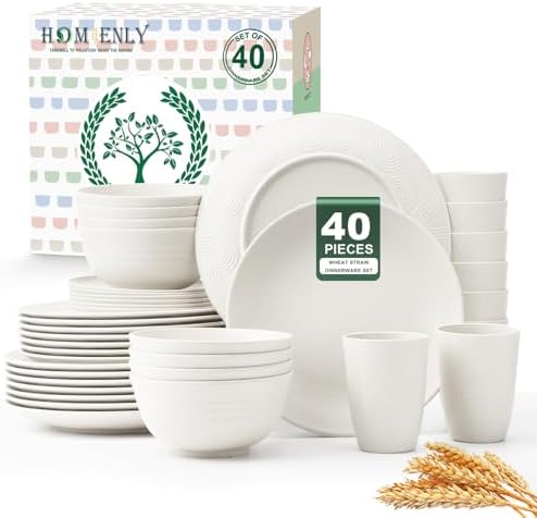 Durable and Elegant 40-Piece Dinnerware Set for 8