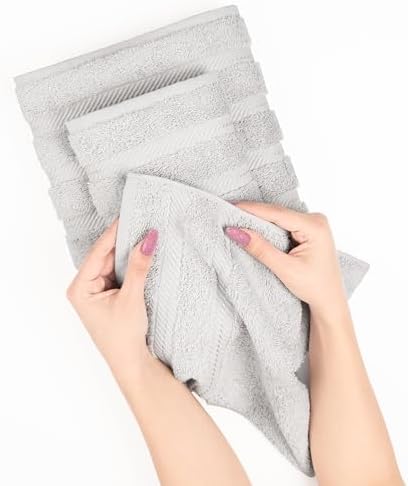 Luxury Bath Towel Set - Soft 100 Cotton for Your Bathroom