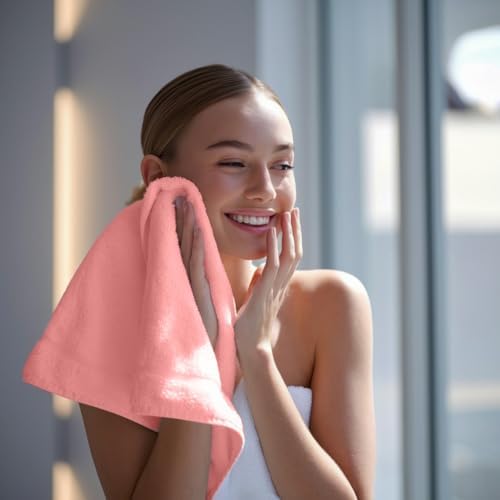 12-Piece 100 Cotton Absorbent Washcloth Set
