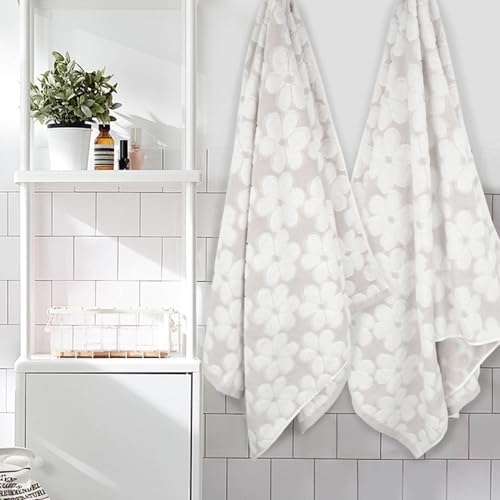 Two-Piece Soft Bath Towels for Overflow Relaxation