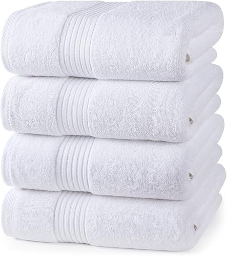 Utopia Premium 4-Pack Bath Towels