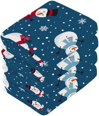 Perfect Christmas Gift for Kids Snowman Washcloth Set