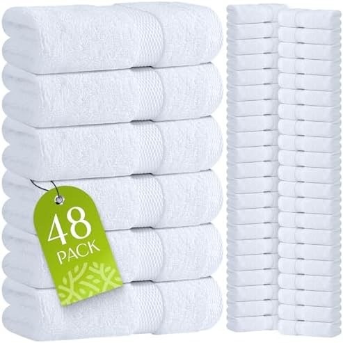 White Classic Washcloths for Face Body
