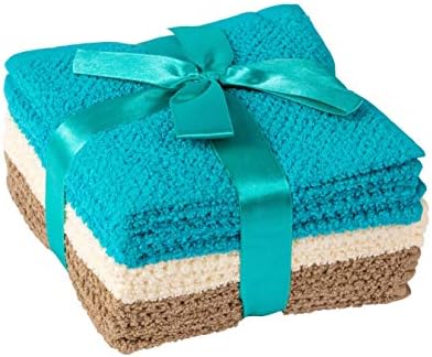 Living Fashions Popcorn Weave Washcloth Set of 8