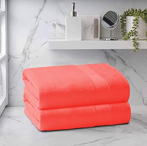 Belizzi Home Premium Cotton Bath Sheet Set 35x70 - 100 Pure Cotton