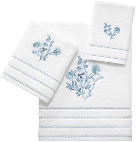 Fingertip Bathtowels Soft Absorbent Floral Designs