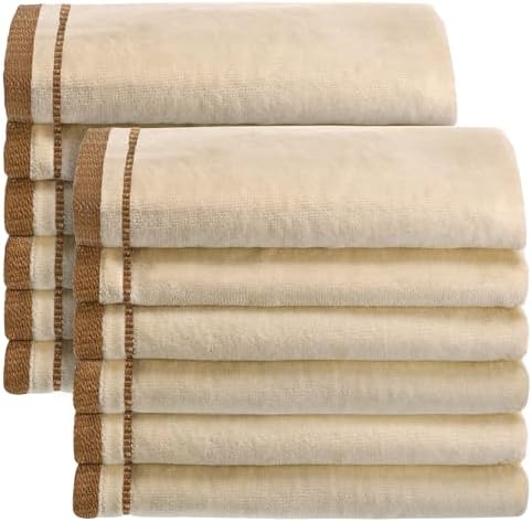 Creative Scents 12-Pack of 11x18 Cotton Velour Fingertip Towels