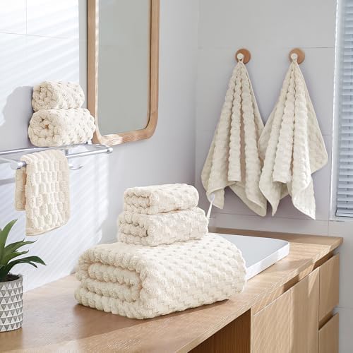 Luxe Extra Large Bath Towel Set for Home Sponsored by NALIVO