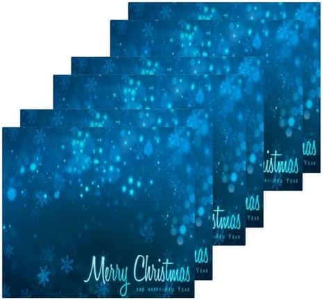 Blue Christmas Snowflakes Set of 2