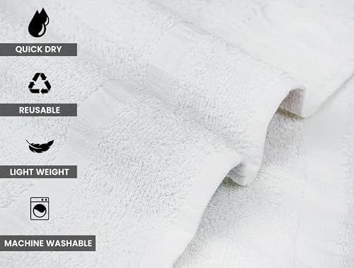 High-Quality White Bath Towels for Commercial Use