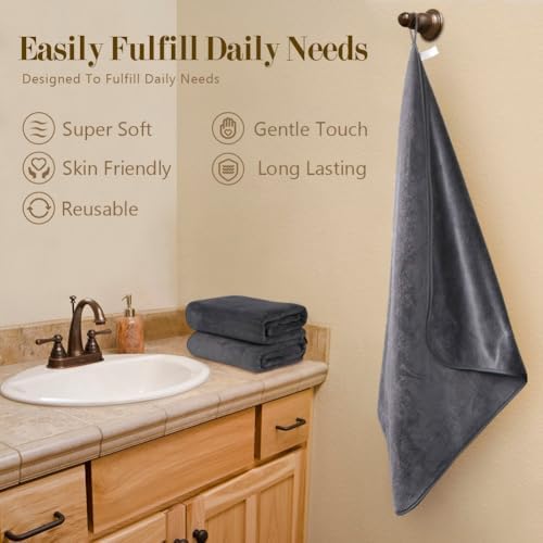Orighty Bath Towels Pack of 2 27x54 Impossible to Hold