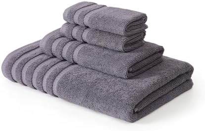 Modern Threads 6-Piece Organic Yarn-Dyed Bath Towel Set