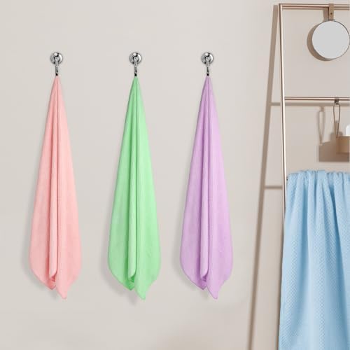HOMEXCEL 4-Piece Bath Towel Set Microfiber 30x60 Fast Dry Luxury Quality