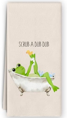 BNZolyoia Cute Frog Hand Towels 16x24
