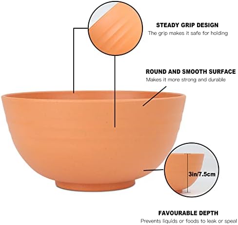 Homienly 8-Piece Cereal Bowl Set