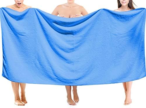 MYLSMPLE Luxury Microfiber Bath Towel 36x72 inch Light Blue
