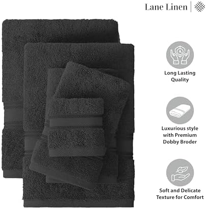 Luxury Bath Towels Set - 6 Piece by LANE LINEN