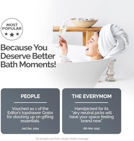 Utopia Premium 4-Pack Bath Towels