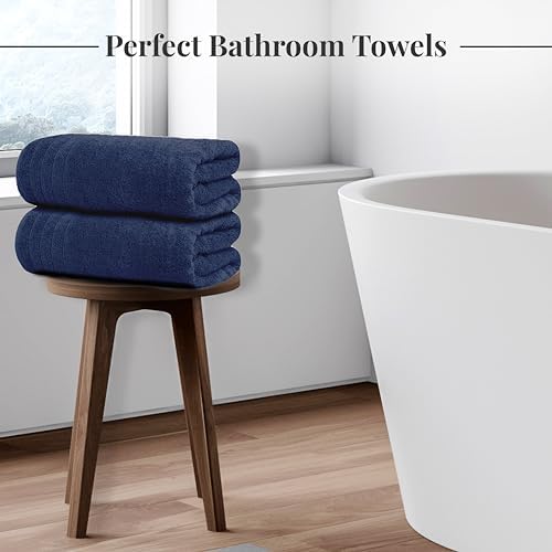 Tens Towels Pack of 8 Navy Set