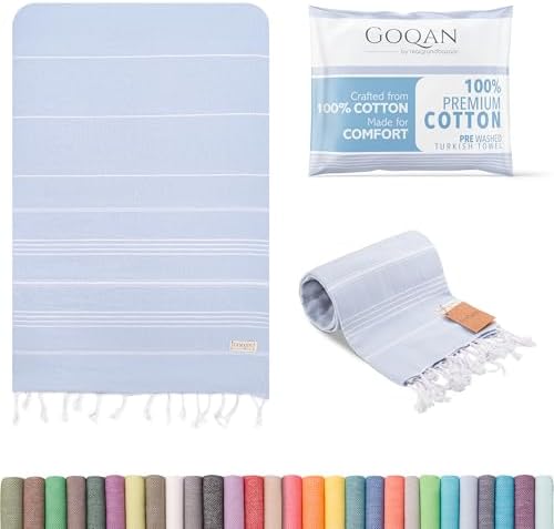 Experience Luxury Comfort with GOQAN Turkish Beach Towel
