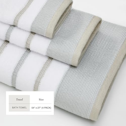Luxury Cotton Bath Towels Set - Great Bay Home