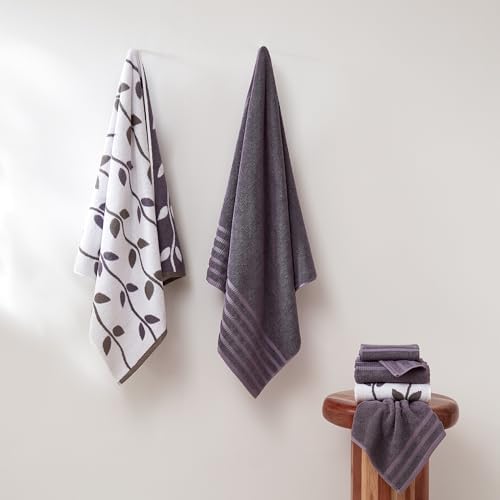 Modern Threads 6-Piece Organic Yarn-Dyed Bath Towel Set