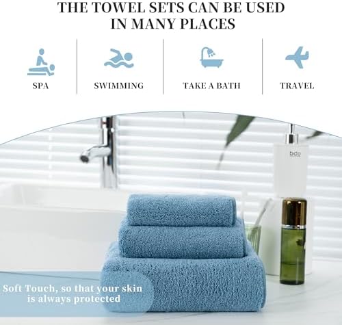 New Microfiber Bath Towel Set - 3-Piece