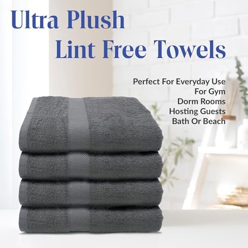 Stunning Luxury 4-Piece Bath Towel Set for Efficient Drying