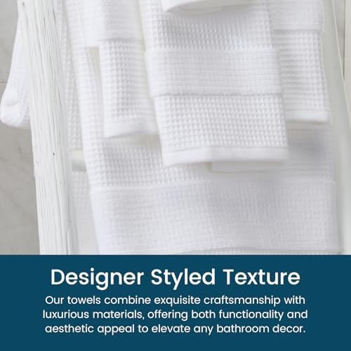 Aire Raine 100 Cotton Waffle Bath Towels Set - 4