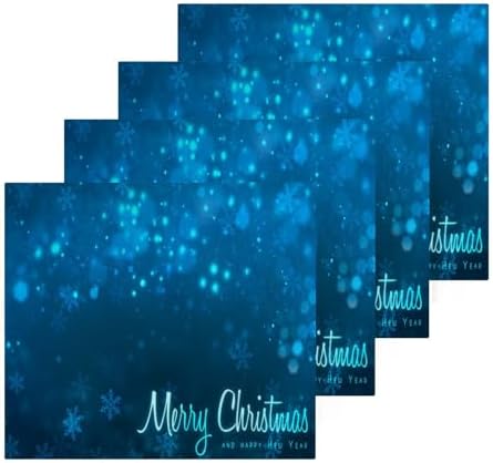 Blue Christmas Snowflakes Set of 2