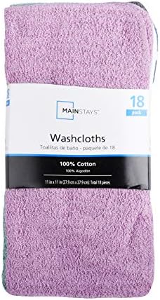 Mainstay Ultra Multi-Color Terry Washcloths