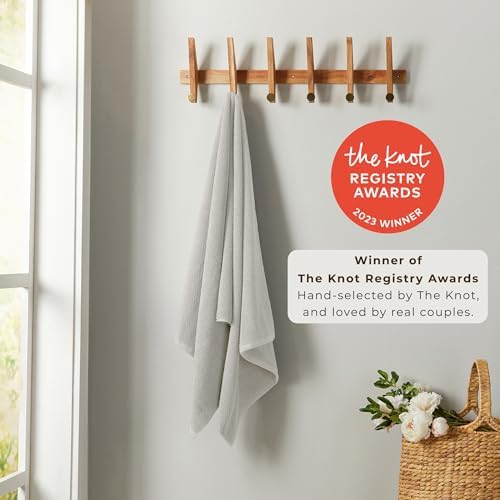 Light Grey Bath Sheet - 100 Cotton Oversized 68x35 Towel