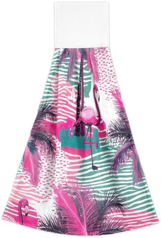 RPLife - Pink Flamingo Hanging Towels for Kids - Super Soft and Absorbent
