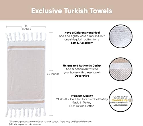 Luxury Turkish Hand Towels for Bohemian Bathrooms 14x30