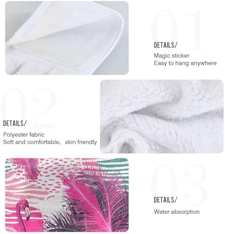 RPLife - Pink Flamingo Hanging Towels for Kids - Super Soft and Absorbent