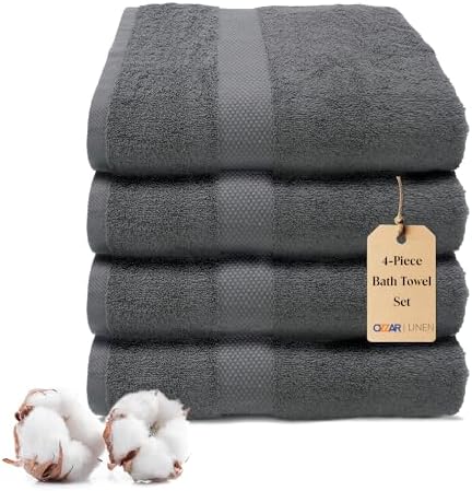 Stunning Luxury 4-Piece Bath Towel Set for Efficient Drying