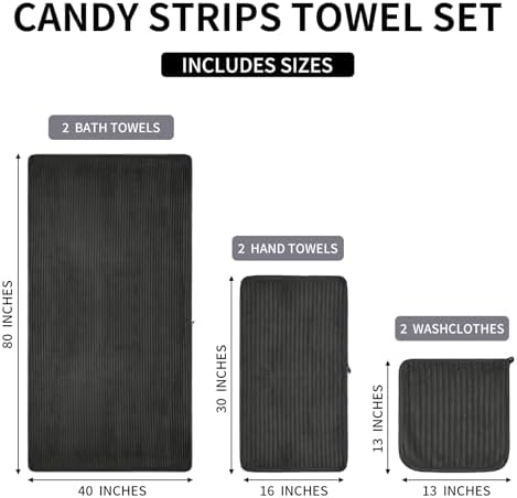 oversized bath towel set 40x80 NALIVO