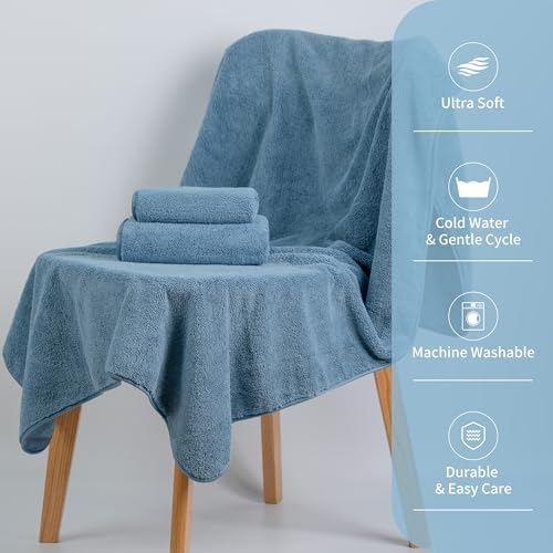 New Microfiber Bath Towel Set - 3-Piece