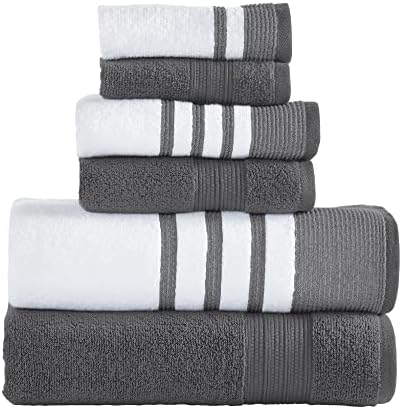Modern Threads 6-Piece White Bath Set