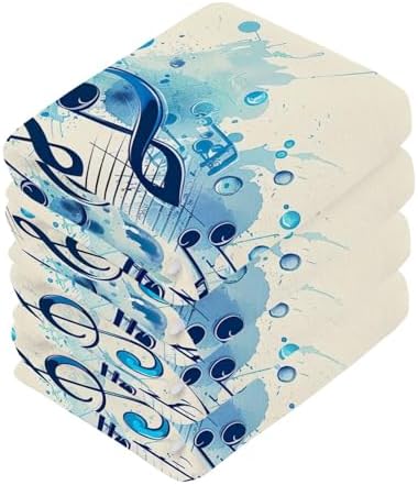 Musical Note Washcloth Set - Soft Reusable